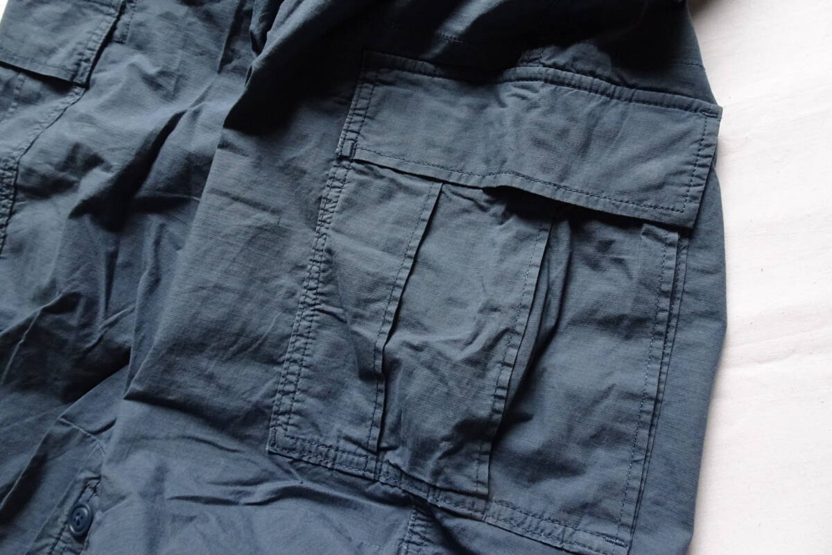 UNIQLO/ユニクロ/321-425146/ロールアップスリークォーターカーゴパンツ/ひざ丈/ハーフパンツ/くすみ青/ブルー/Mサイズ(4/24R7)
