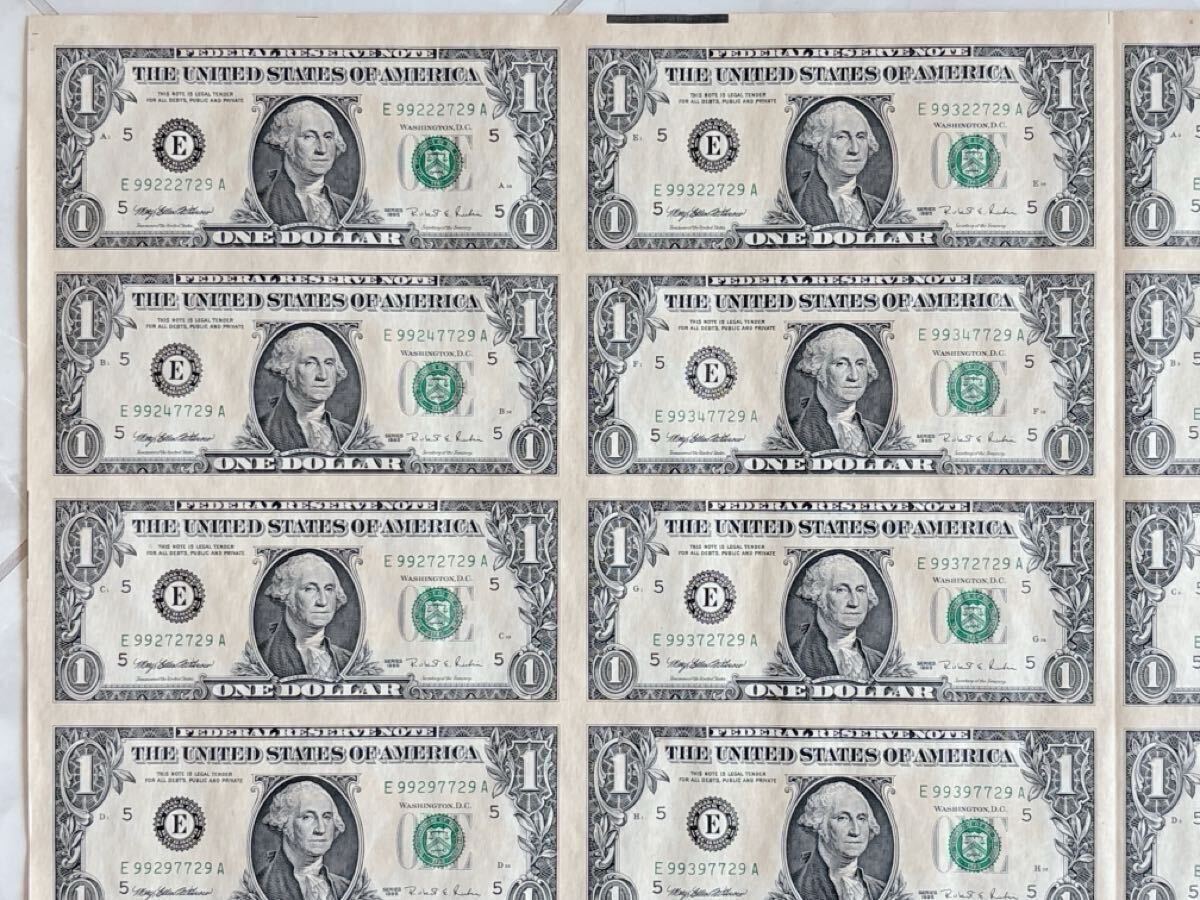 アメリカ紙幣 1ドル札 未裁断 アメリカ 紙幣 米国1ドル紙幣 アメリカ紙幣 1ドル札 未裁断 アメリカ 紙幣 米国1ドル紙幣