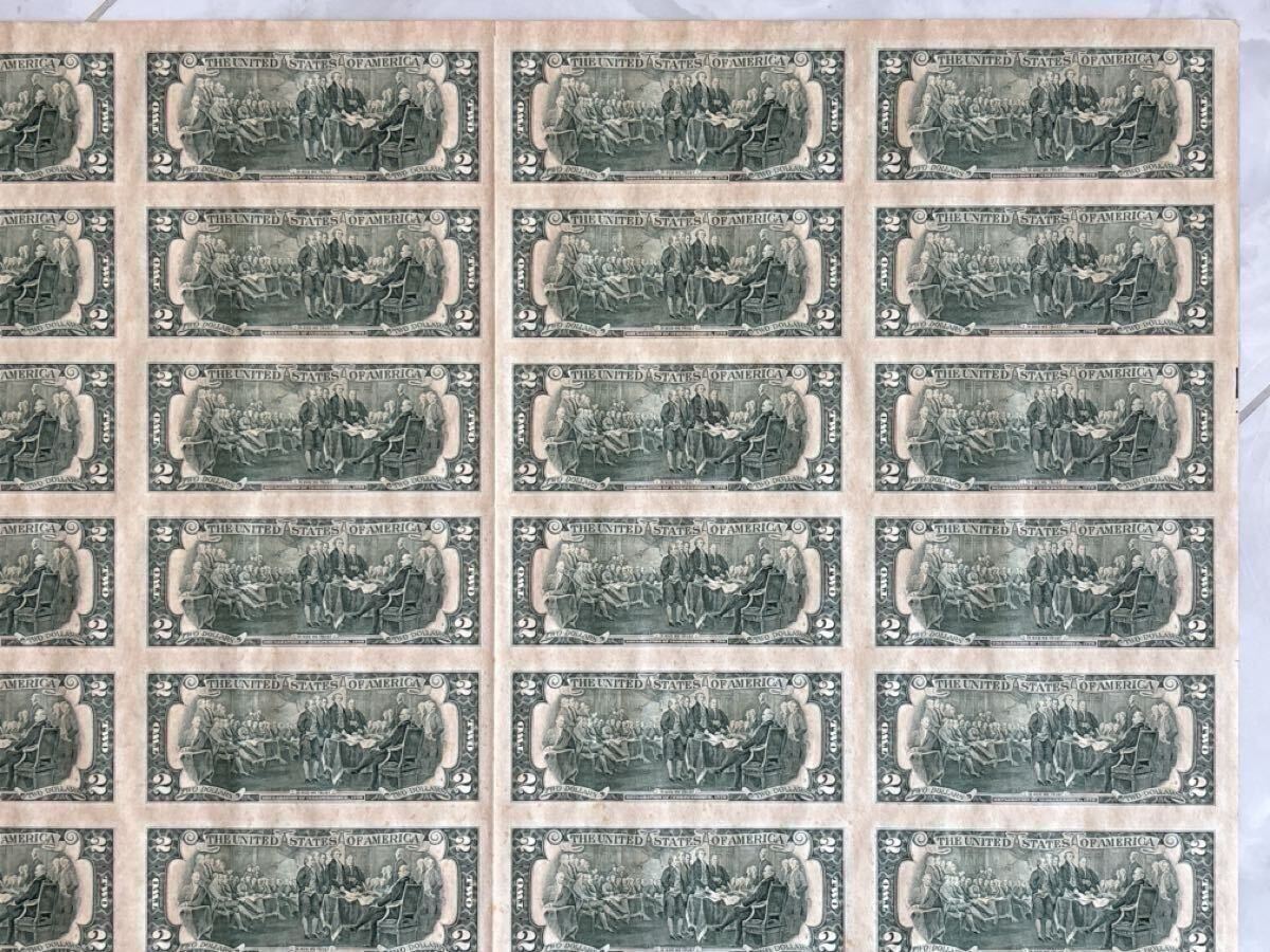 アメリカ紙幣 2ドル札 未裁断 アメリカ 紙幣 米国1ドル紙幣 アメリカ紙幣 2ドル札 未裁断 アメリカ 紙幣 米国1ドル紙幣
