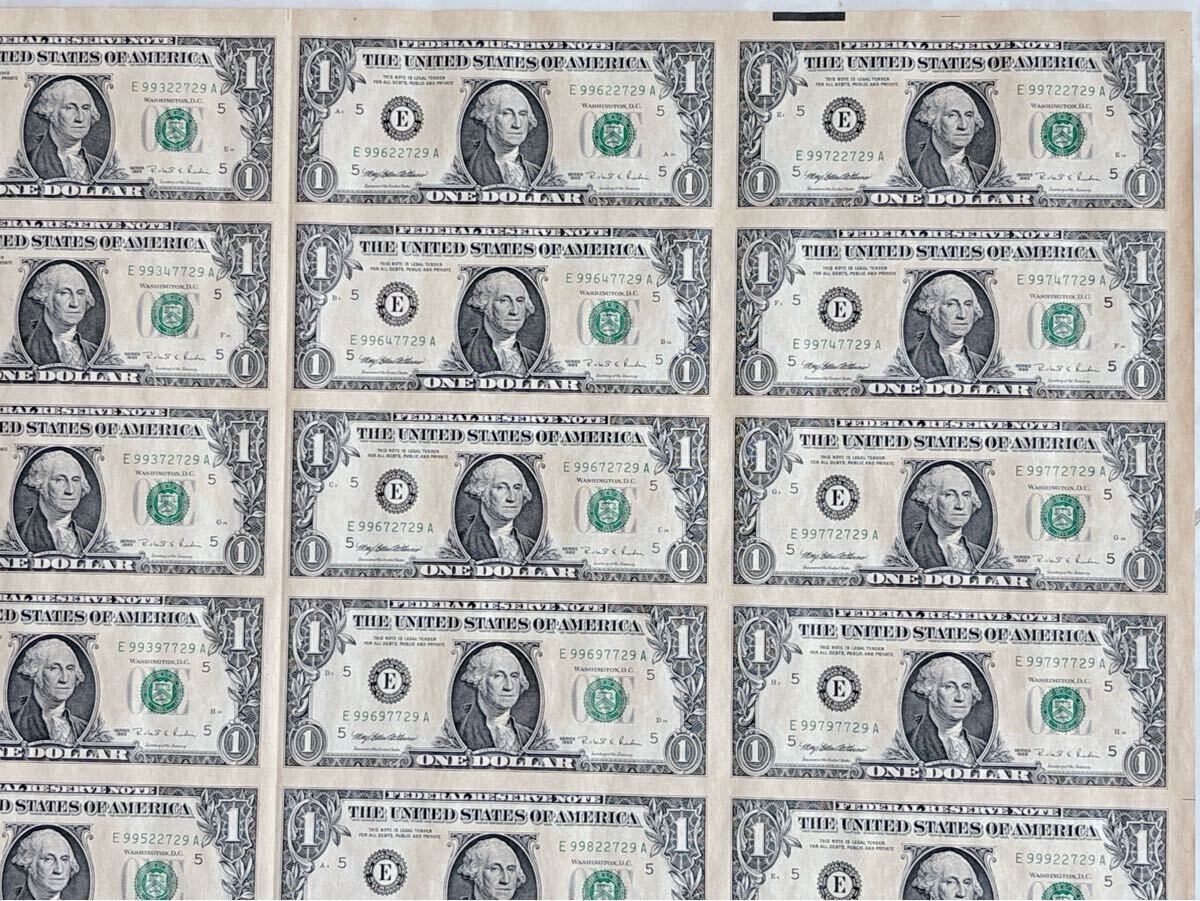 アメリカ紙幣 1ドル札 未裁断 アメリカ 紙幣 米国1ドル紙幣 アメリカ紙幣 1ドル札 未裁断 アメリカ 紙幣 米国1ドル紙幣