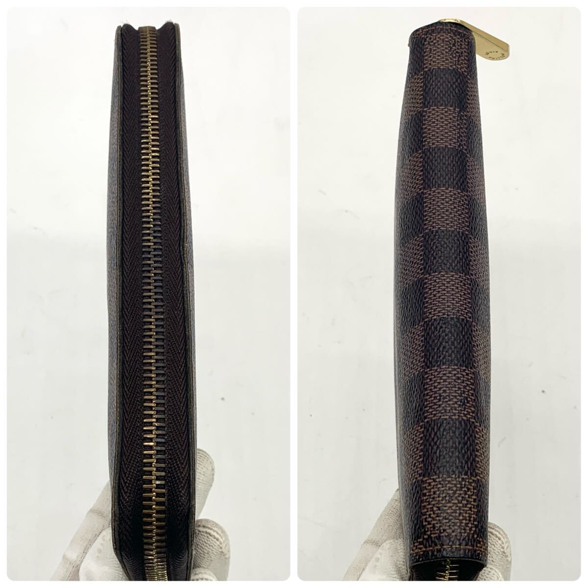 極美品】LOUISVUITTON ルイヴィトン ダミエ エベヌ 長財布 極美品】LOUISVUITTON ルイヴィトン ダミエ エベヌ 長財布