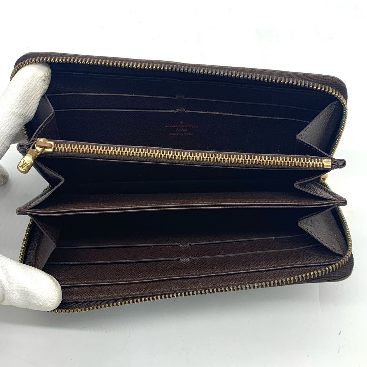 極美品】LOUISVUITTON ルイヴィトン ダミエ エベヌ 長財布 極美品】LOUISVUITTON ルイヴィトン ダミエ エベヌ 長財布