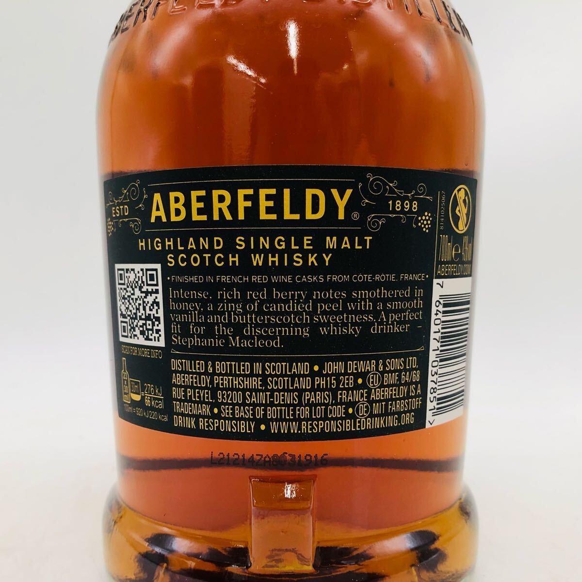 未開栓】ABERFELDY アバフェルディ18年 700ml 43% 箱付 未開栓】ABERFELDY アバフェルディ18年 700ml 43% 箱付