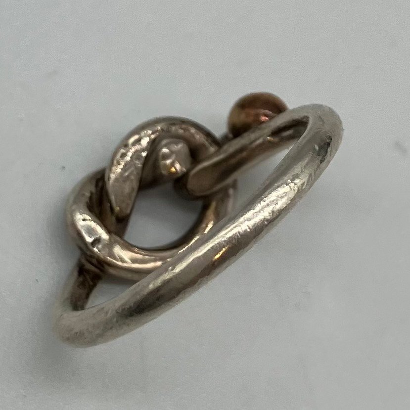 ◇ TIFFANY&Co. ティファニー&コー ラブノットリング SV925 K18 ◇ TIFFANY&Co. ティファニー&コー ラブノットリング SV925 K18
