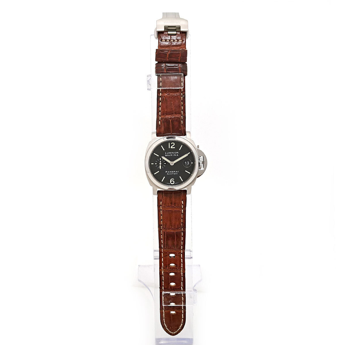 オフィチーネ パネライ ルミノール マリーナ スモールセコンド デイト PAM00048 自動巻き ステンレススティール メンズ 中古 【時計】