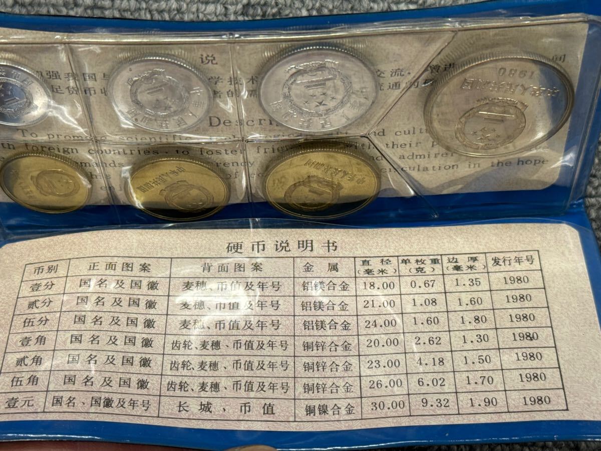 1円スタート】中国人民銀行 ミントセット 1980年 7種 黒 中国 1円スタート】中国人民銀行 ミントセット 1980年 7種 黒 中国
