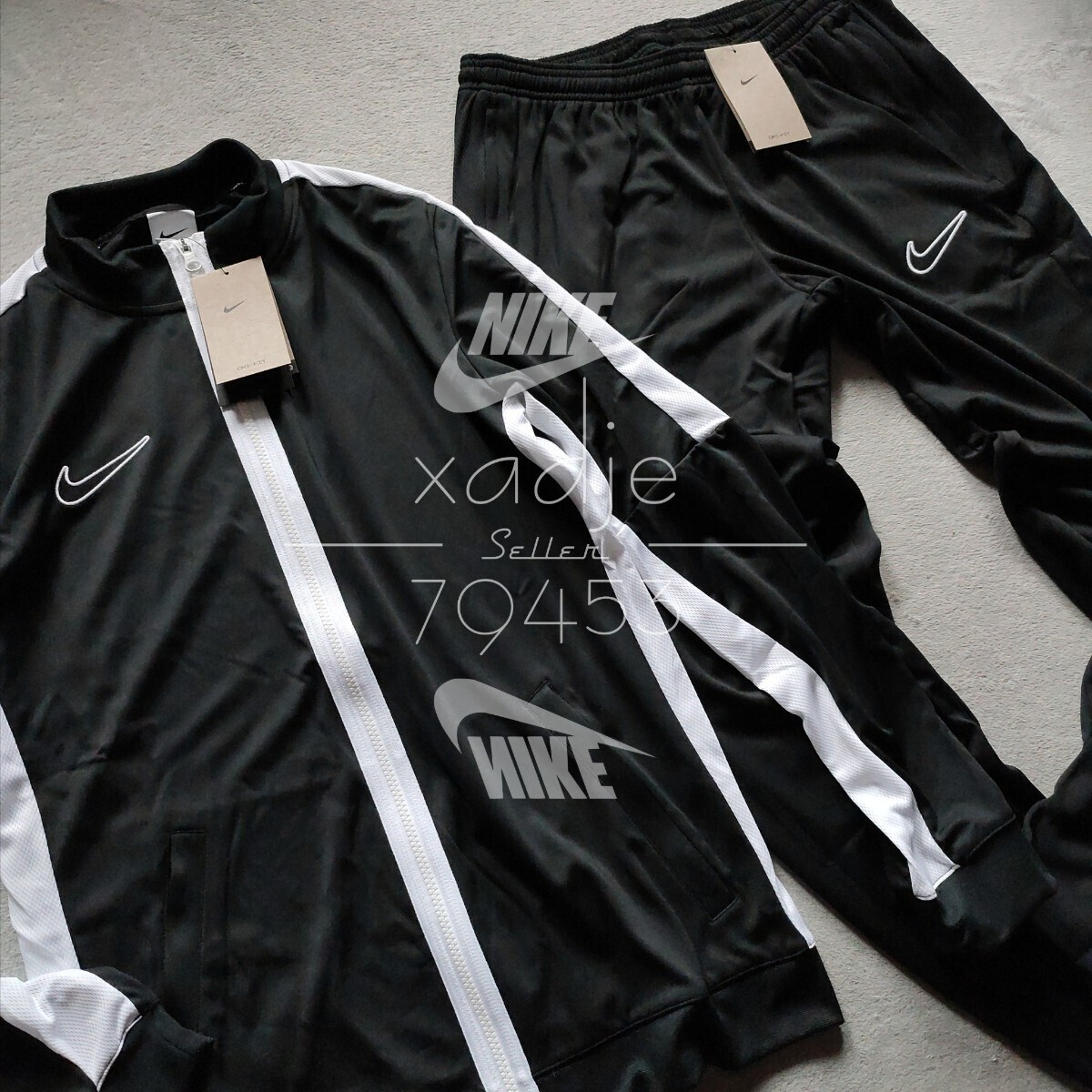 新品 正規品 NIKE ナイキ 上下セット セットアップ ジャージ 黒 新品 正規品 NIKE ナイキ 上下セット セットアップ ジャージ 黒