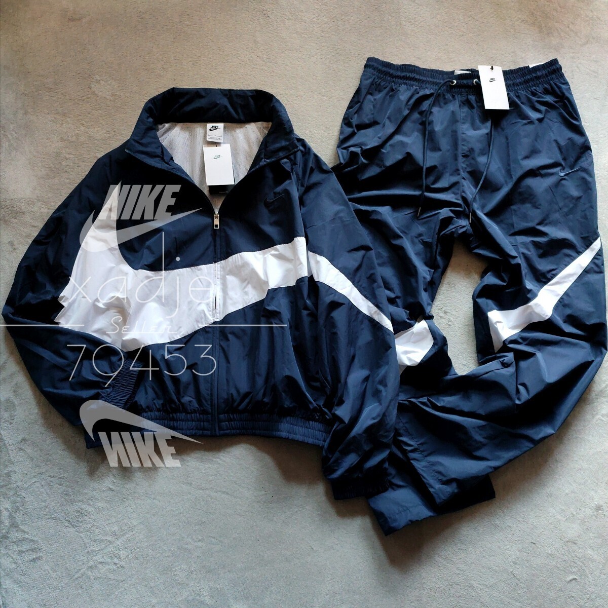 新品 正規品 NIKE ナイキ ビッグスウッシュ 上下セット ナイロン 新品 正規品 NIKE ナイキ ビッグスウッシュ 上下セット ナイロン