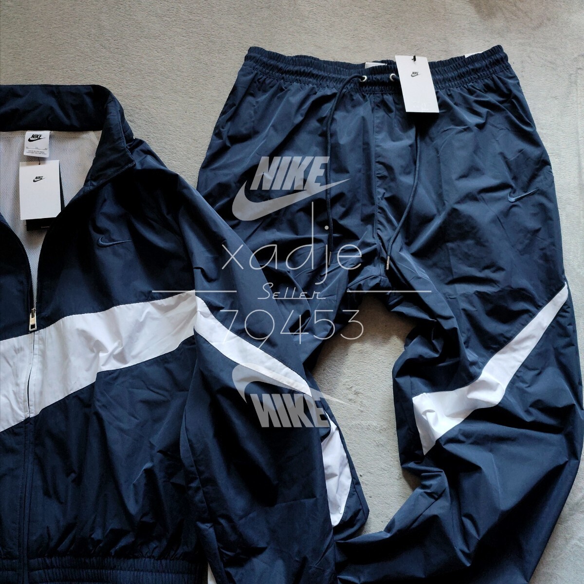 新品 正規品 NIKE ナイキ ビッグスウッシュ 上下セット ナイロン 新品 正規品 NIKE ナイキ ビッグスウッシュ 上下セット ナイロン