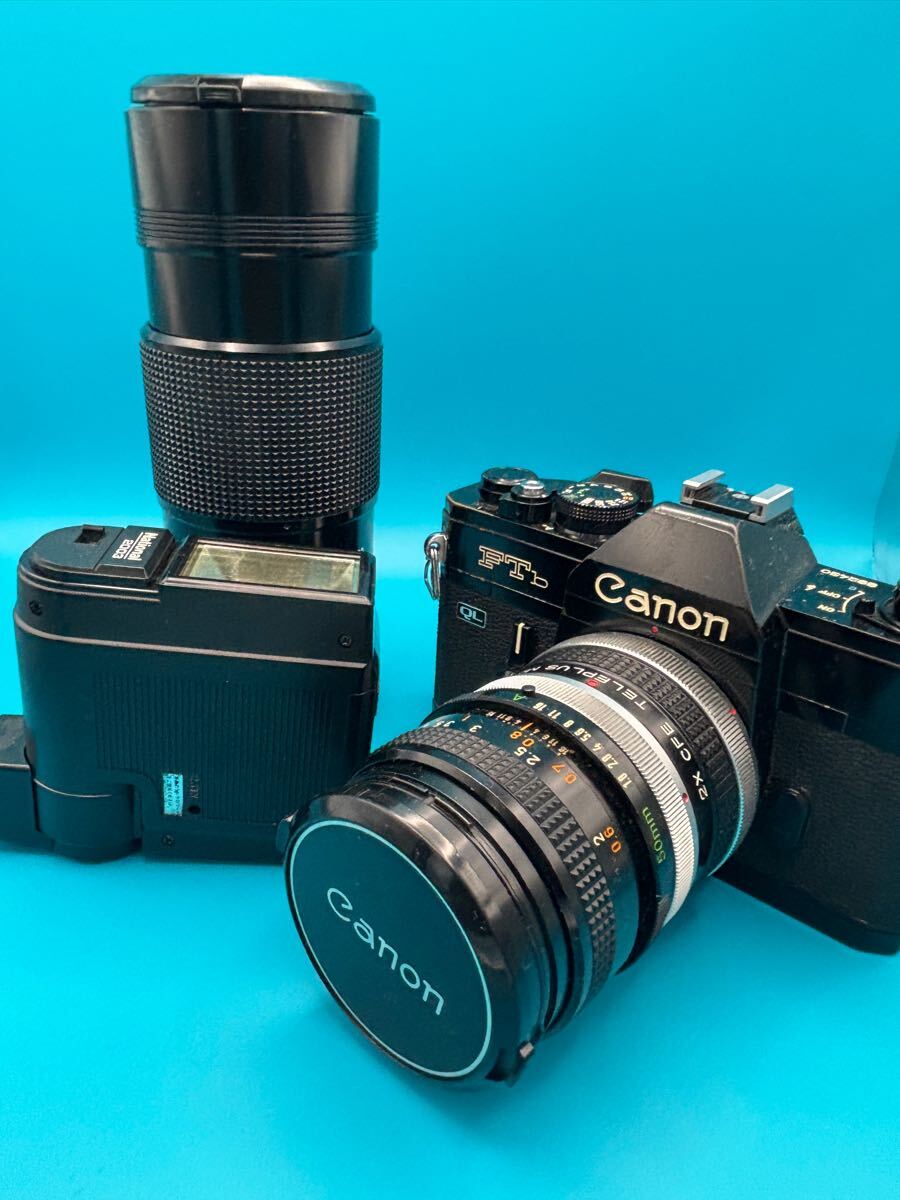 ジャンク】Canon FTb フィルム一眼レフカメラとレンズセット カメラ