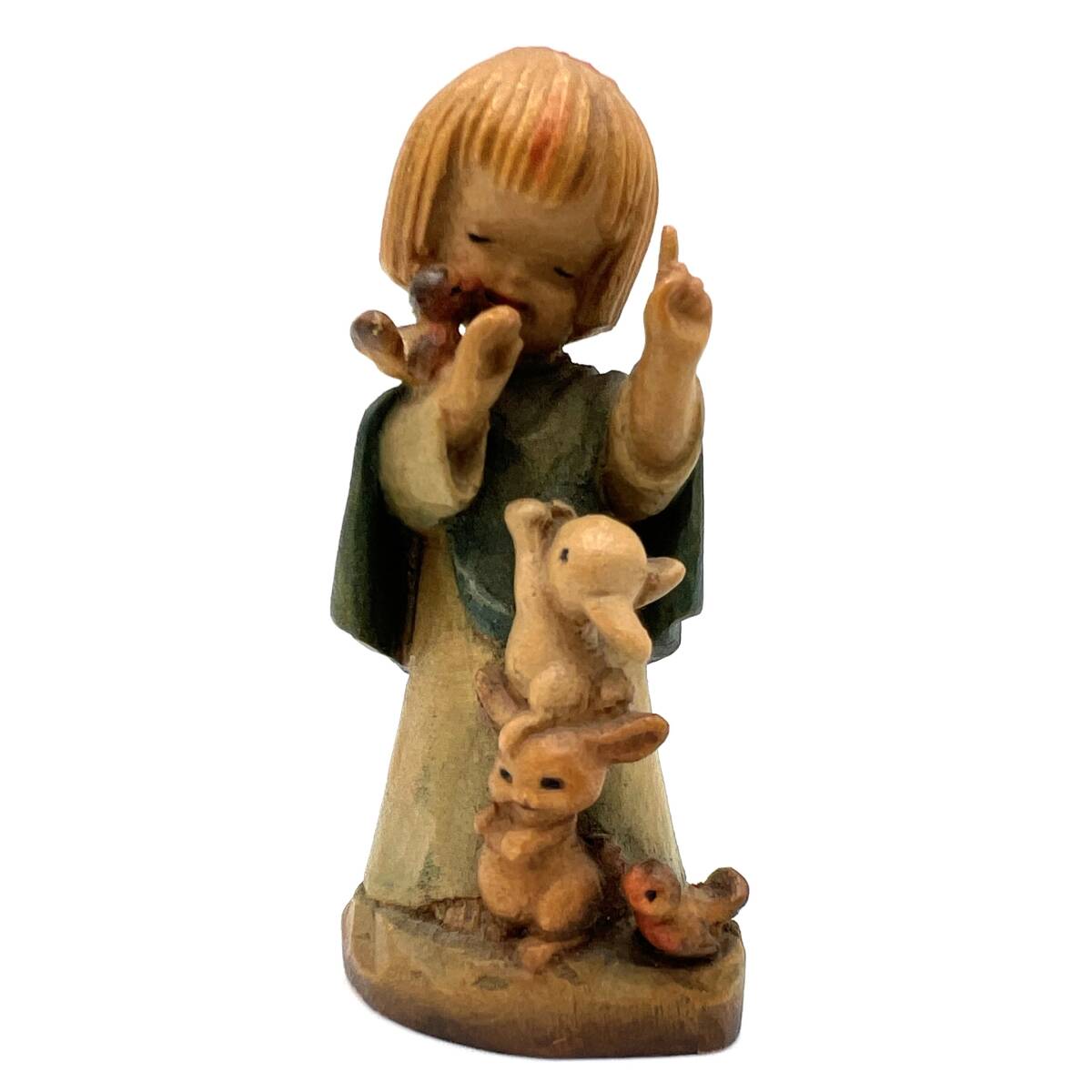 ANRI アンリ Talking to the animals 木彫り人形 イタリア ANRI アンリ Talking to the animals 木彫り人形 イタリア