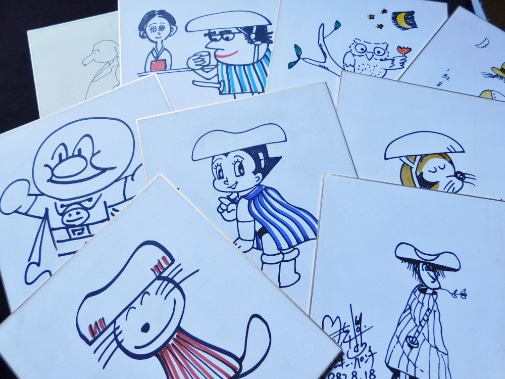 本物保障 漫画家の絵本の会 サイン色紙 手塚治虫 鉄腕アトム 本物保障 漫画家の絵本の会 サイン色紙 手塚治虫 鉄腕アトム