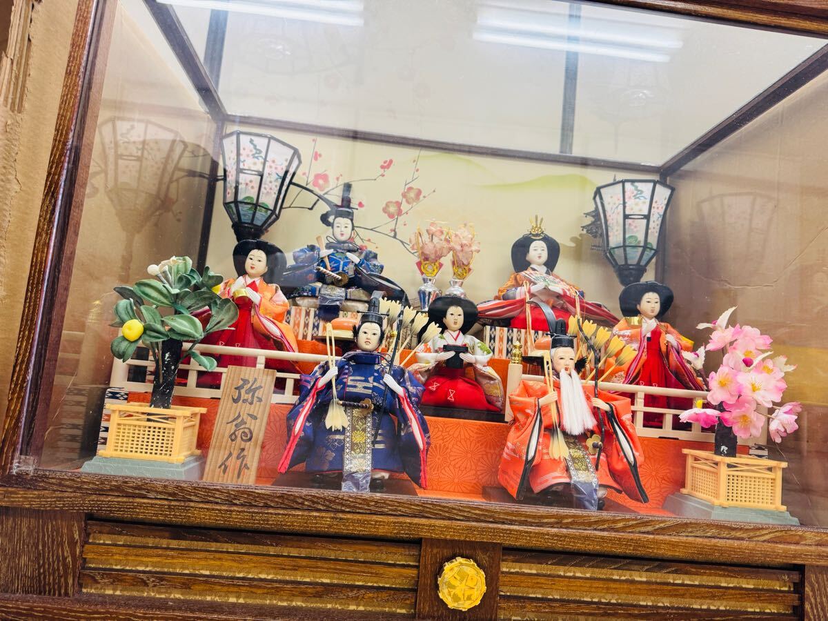 七人飾り雛人形 ひな祭り ガラスケース オルゴール 日本人形 七人飾り雛人形 ひな祭り ガラスケース オルゴール 日本人形