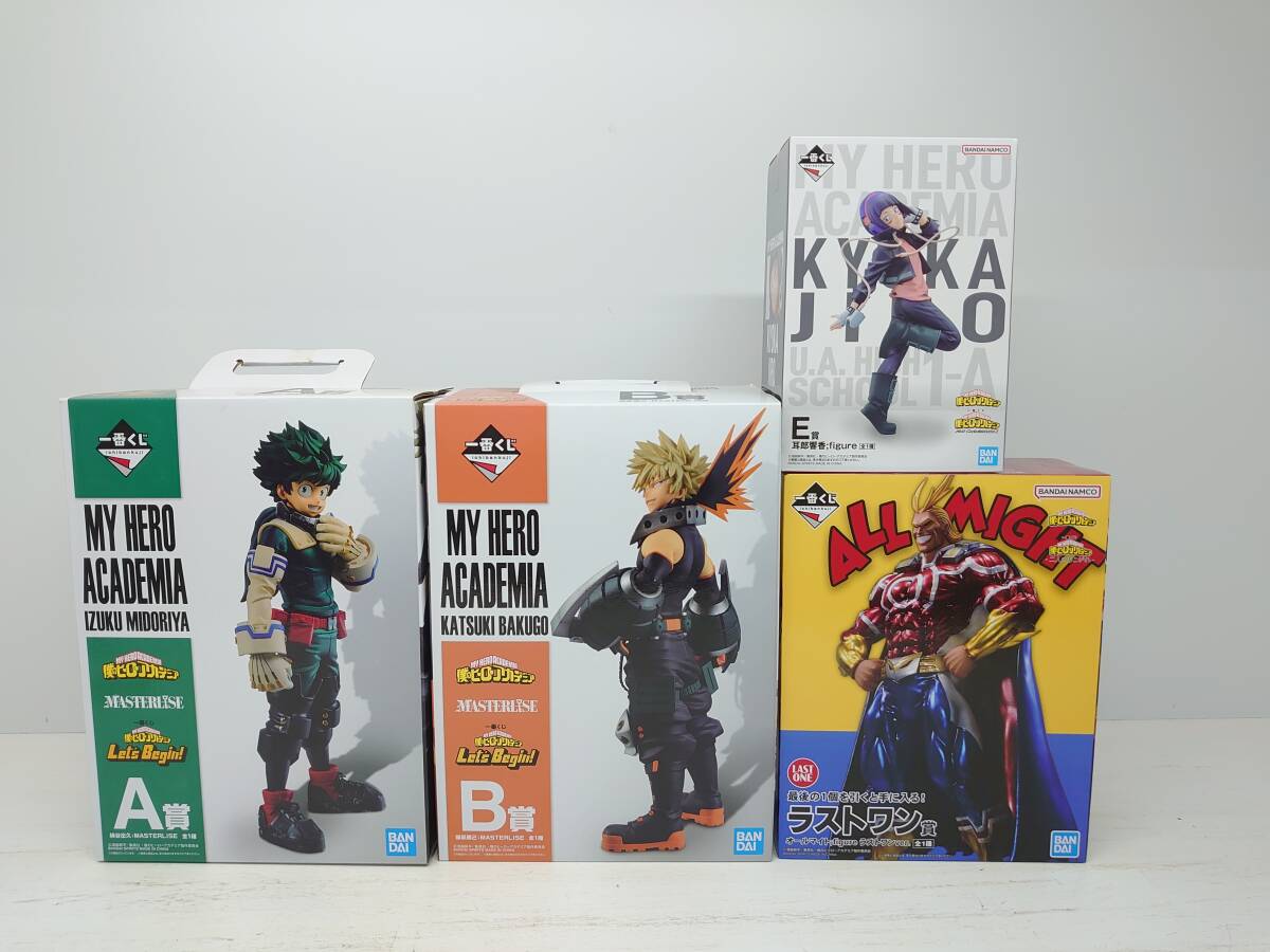 084-J08) 未開封品 一番くじ ヒロアカ フィギュア 4点セット 緑 084-J08) 未開封品 一番くじ ヒロアカ フィギュア 4点セット 緑