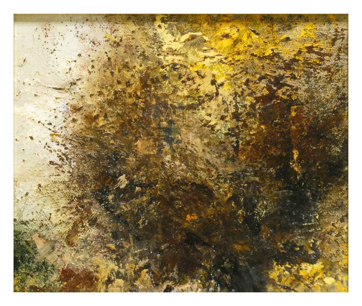 祥【真作】平野遼「公園」油彩サムホール サイン有 大分出身 祥【真作】平野遼「公園」油彩サムホール サイン有 大分出身