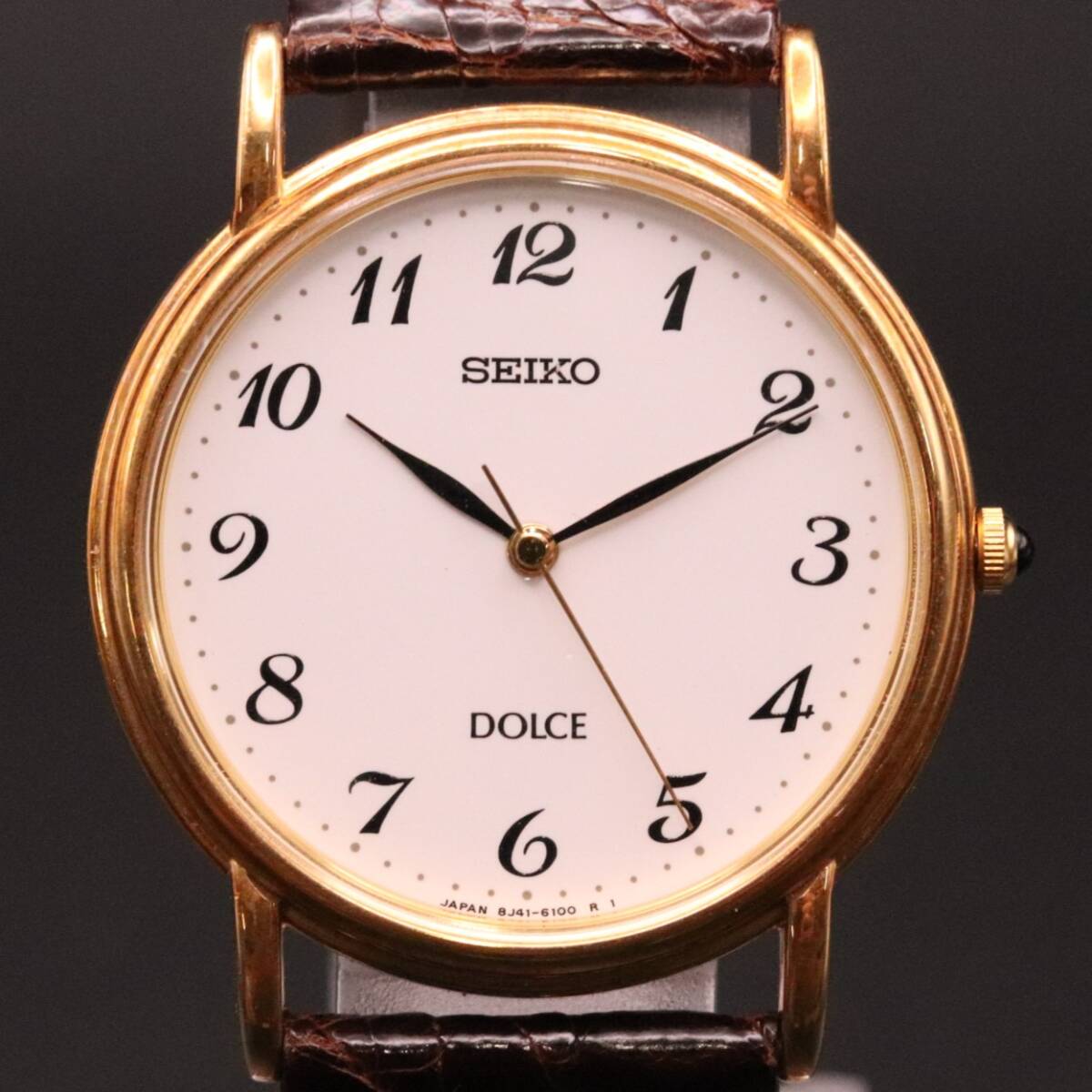 1円 セイコー ドルチェ 18KT 8J41-6060 クォーツ 腕時計 1円 セイコー ドルチェ 18KT 8J41-6060 クォーツ 腕時計