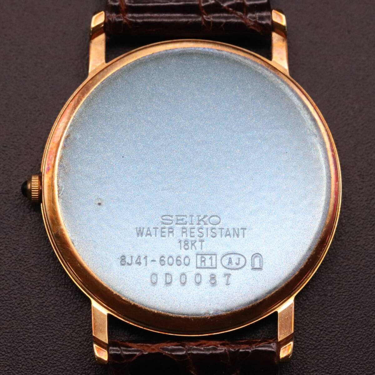 1円 セイコー ドルチェ 18KT 8J41-6060 クォーツ 腕時計 1円 セイコー ドルチェ 18KT 8J41-6060 クォーツ 腕時計
