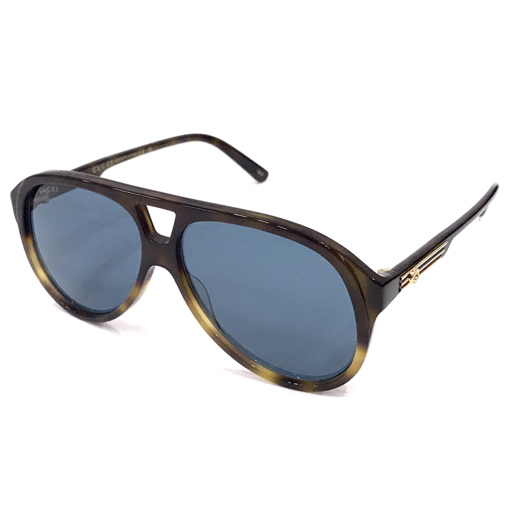 新品同様 GUCCI GG1286S-004/INT/SUN/MEN 59□12-145 M サングラス メンズ 度なし ブランド小物 未使用品 UE