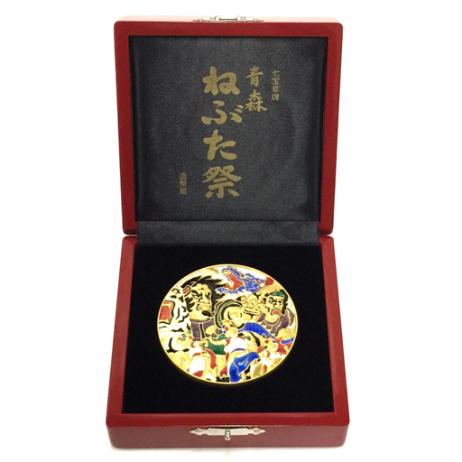 造幣局 七宝章牌 青森ねぶた祭 記念メダル 純銀 直径60mm 重量約 造幣局 七宝章牌 青森ねぶた祭 記念メダル 純銀 直径60mm 重量約