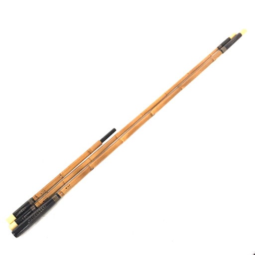 1円 竿春 柴山作 短竿用 竿掛け 玉網 玉の柄 保存袋付き 2点 1円 竿春 柴山作 短竿用 竿掛け 玉網 玉の柄 保存袋付き 2点