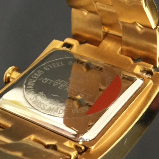 ジバンシィ クォーツ 腕時計 スクエアフェイス 未稼働品 純正 ジバンシィ クォーツ 腕時計 スクエアフェイス 未稼働品 純正