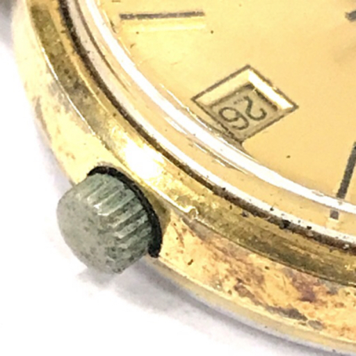 1円 オメガ ジュネーブ デイト 自動巻き 腕時計 ゴールドカラー 1円 オメガ ジュネーブ デイト 自動巻き 腕時計 ゴールドカラー