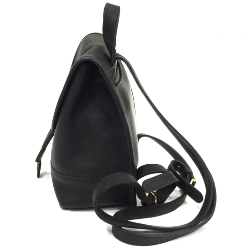 1円 COACH コーチ レザー リュックサック バックパック デイパック メンズ レディース ブラック系×ブルー系 CA7005 1円 スタート Coach コーチ リュック バックパック ブラック レザー