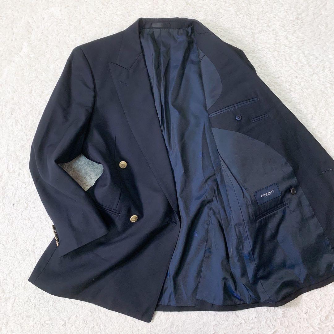 カシミヤ混 金ボタン】BURBERRY LONDON バーバリーロンドン カシミヤ混 金ボタン】BURBERRY LONDON バーバリーロンドン