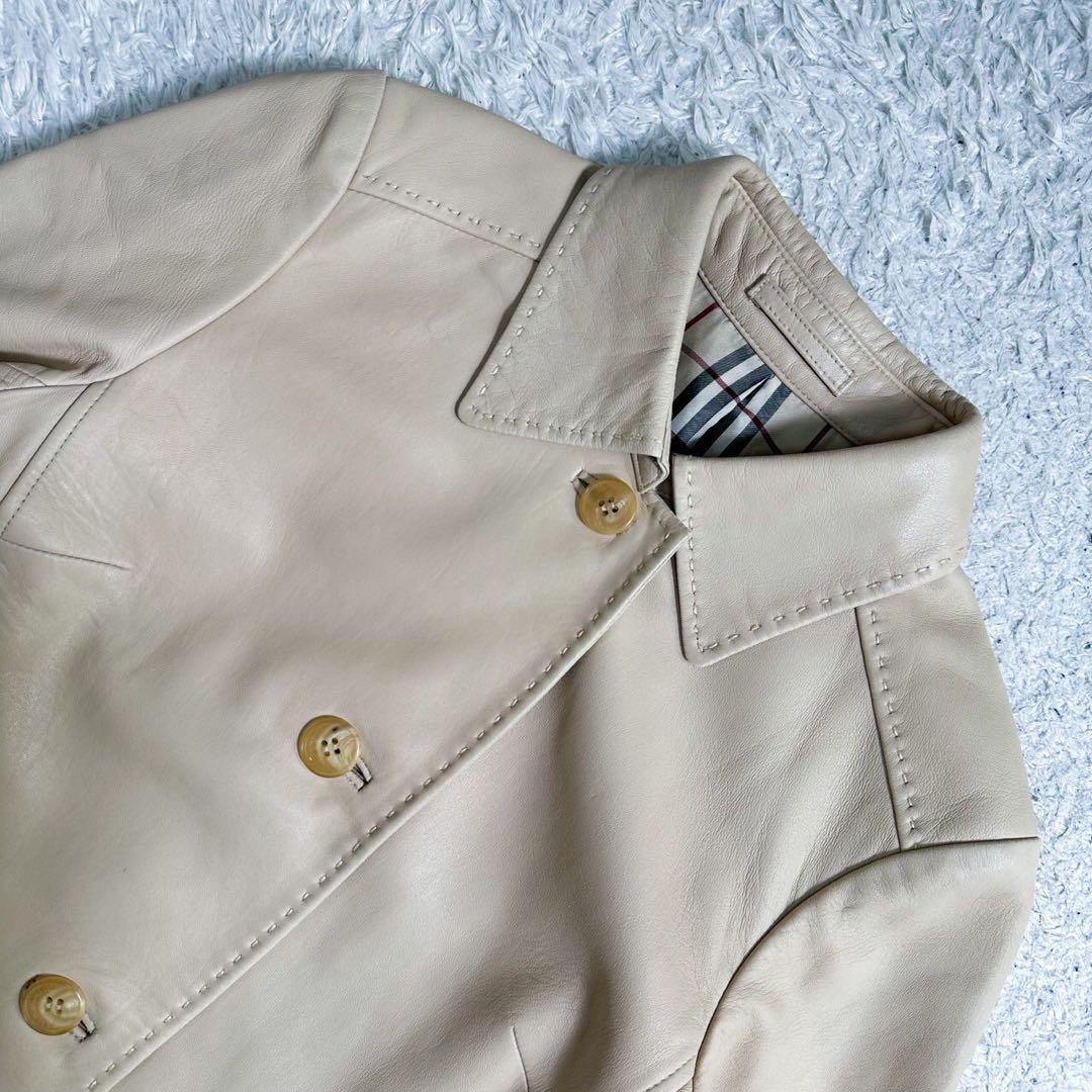 美品】BURBERRY バーバリーロンドン レザージャケット 美品】BURBERRY バーバリーロンドン レザージャケット