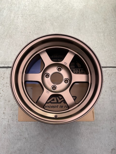 【納期要確認】VolkRacing TE37V SIZE:8J-15 ET:+25 PCD:100-4H Color:BR ホイール2本セット