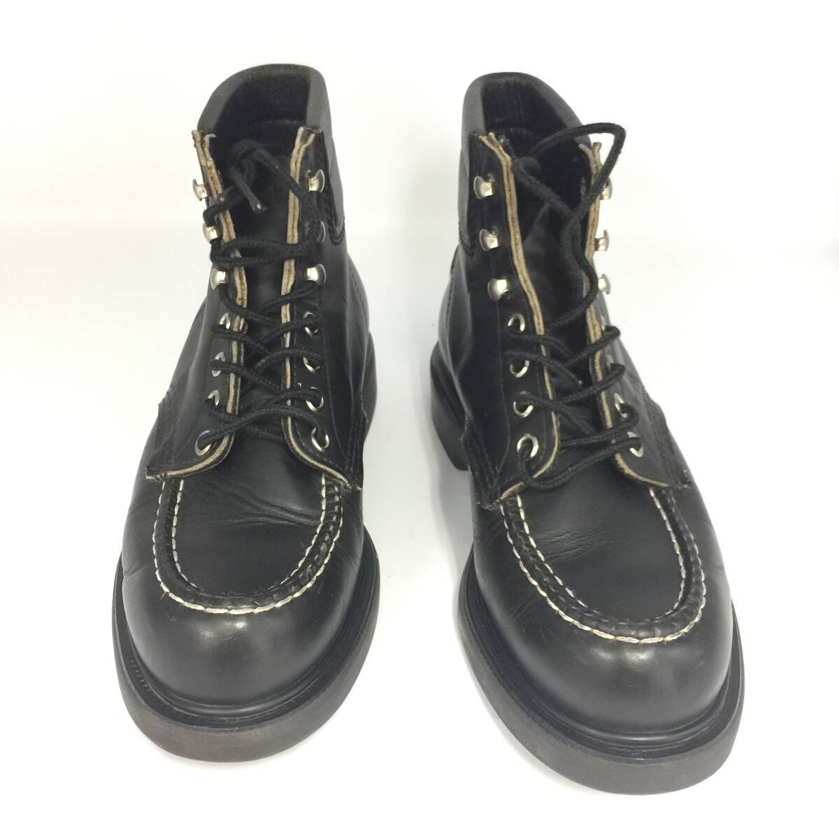 RED WING SUPER SOLE 6inch Moc レースアップブーツ ブラック RED WING SUPER SOLE 6inch Moc レースアップブーツ ブラック