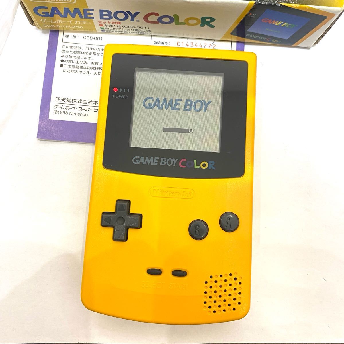 ゲームボーイカラー □極美品 人気カラー イエロー レア GBC ゲームボーイカラー □極美品 人気カラー イエロー レア GBC