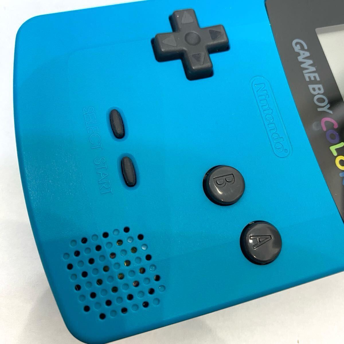 ゲームボーイカラー □極美品 ターコイズブルー レア GBC 任天堂 ゲームボーイカラー □極美品 ターコイズブルー レア GBC 任天堂