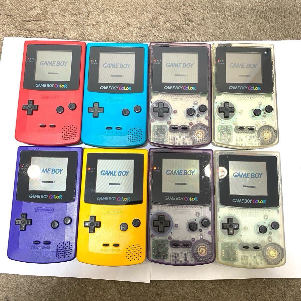 ゲームボーイカラー ☆動作品 良品 まとめて8台 レア GBC 任天堂 ゲームボーイカラー ☆動作品 良品 まとめて8台 レア GBC 任天堂