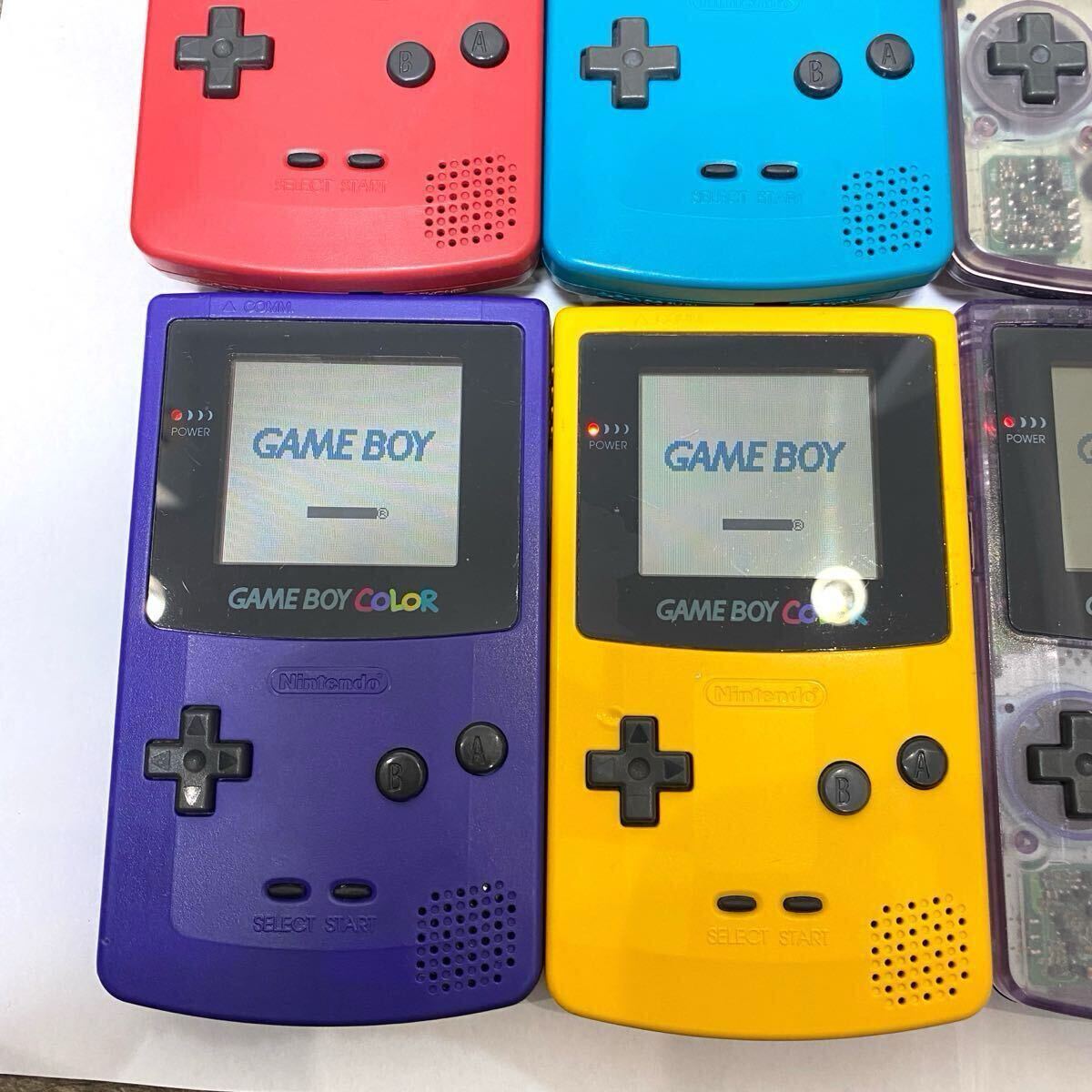 ゲームボーイカラー ☆動作品 良品 まとめて8台 レア GBC 任天堂 ゲームボーイカラー ☆動作品 良品 まとめて8台 レア GBC 任天堂
