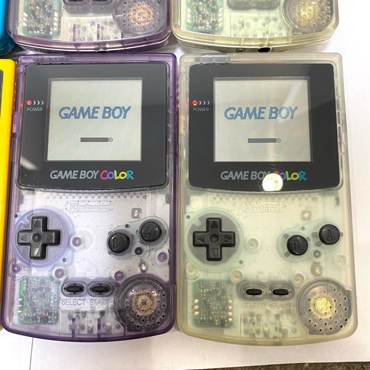 ゲームボーイカラー ☆動作品 良品 まとめて8台 レア GBC 任天堂 ゲームボーイカラー ☆動作品 良品 まとめて8台 レア GBC 任天堂