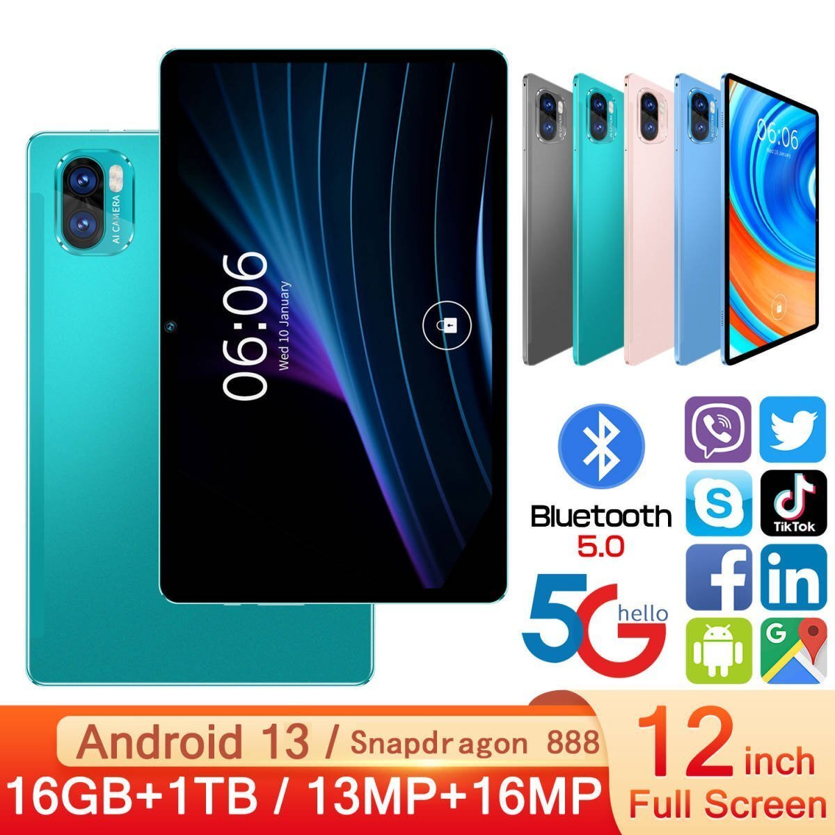 2024新作 タブレット PC 本体 8+256GB 10インチ Android 13.0 Wi 2024新作 タブレット PC 本体 8+256GB 10インチ Android 13.0 Wi
