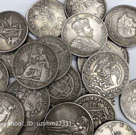 外国銀貨大全セット80枚ランダム発送 外国コイン 硬貨 外国古錢
