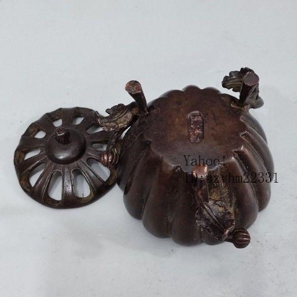 3点  かぼちゃの  香炉  装飾品 現代工芸品 美術品 置物 3点 かぼちゃの 香炉 装飾品 現代工芸品 美術品 置物