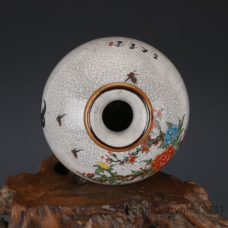 高品質 官窯焼き 粉彩描金 花瓶 磁器 景徳鎮 置物 中国陶磁 中国 高品質 官窯焼き 粉彩描金 花瓶 磁器 景徳鎮 置物 中国陶磁 中国