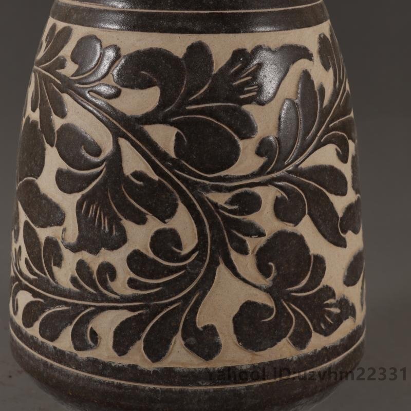 景徳鎮 龍頭壺 手作り 彫刻 黒釉 磁器 宋磁州窯 観賞 磁器 置物 景徳鎮 龍頭壺 手作り 彫刻 黒釉 磁器 宋磁州窯 観賞 磁器 置物