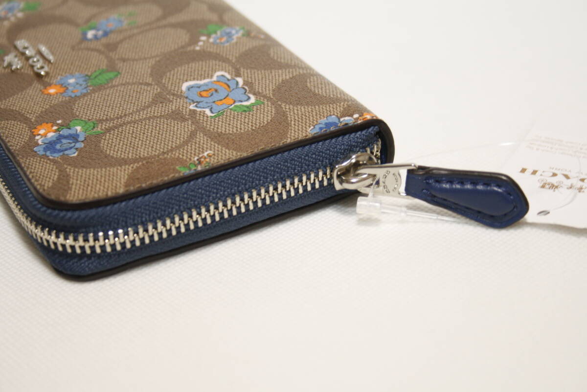 未使用 タグ付き COACH コーチ ラウンドファスナー ジッピー 未使用 タグ付き COACH コーチ ラウンドファスナー ジッピー