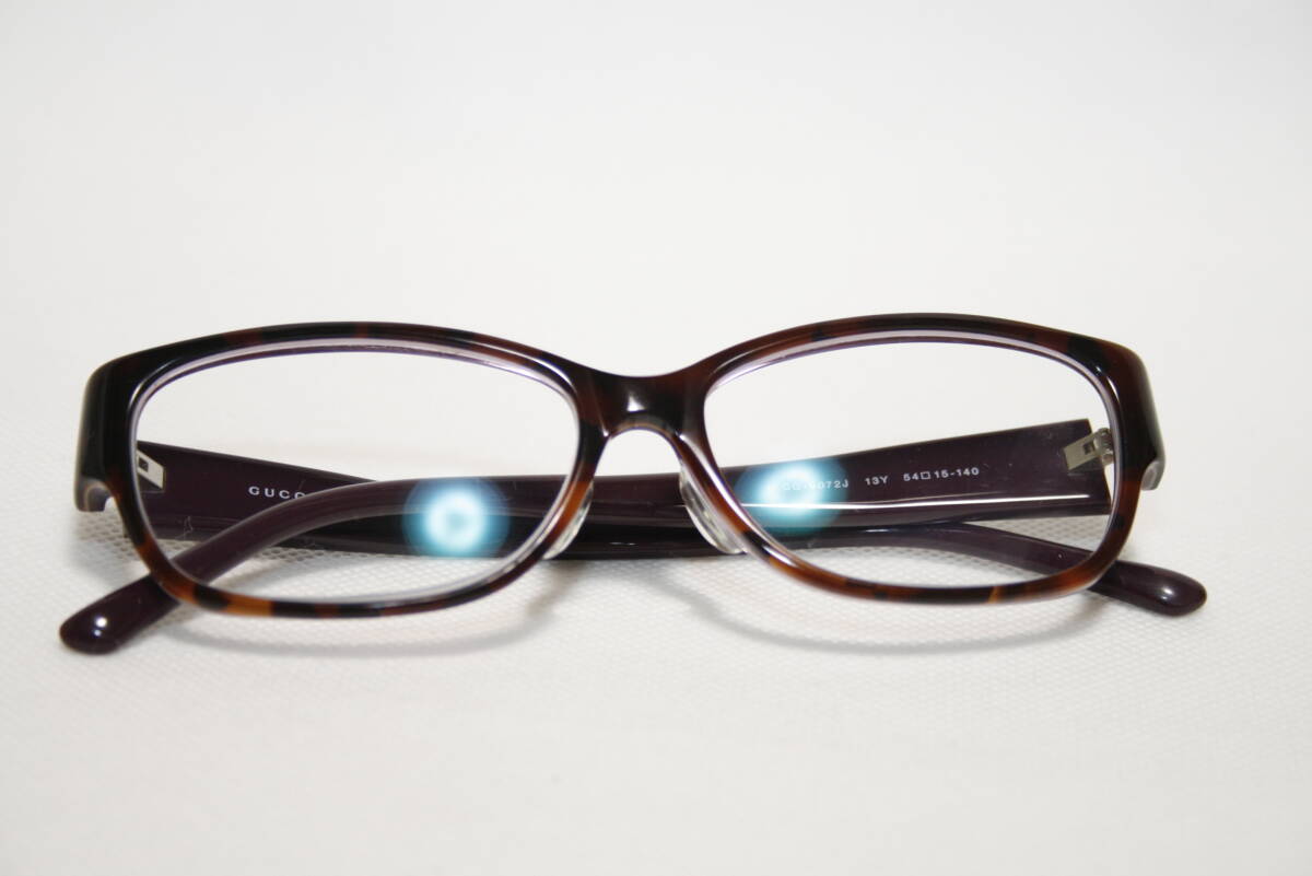 ●美品●グッチ GUCCI●サングラス 伊達メガネ パープル&べっ甲 ●GG9072/J 13Y_画像9