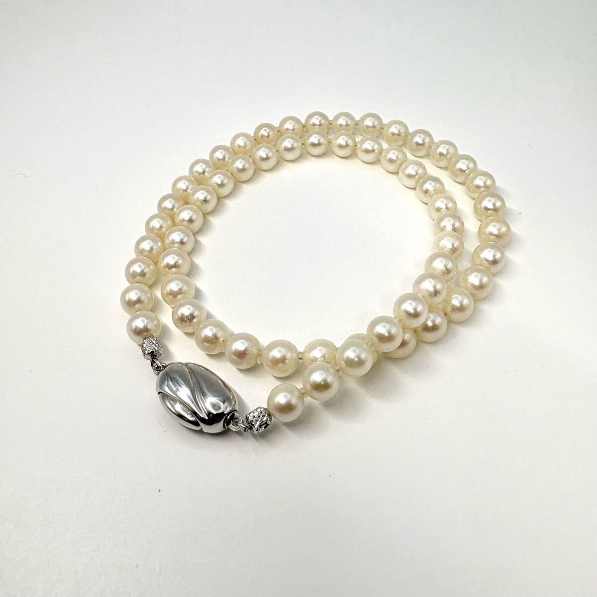 パールネックレス 本真珠 パール ネックレス ホワイト系 SILVER パールネックレス 本真珠 パール ネックレス ホワイト系 SILVER