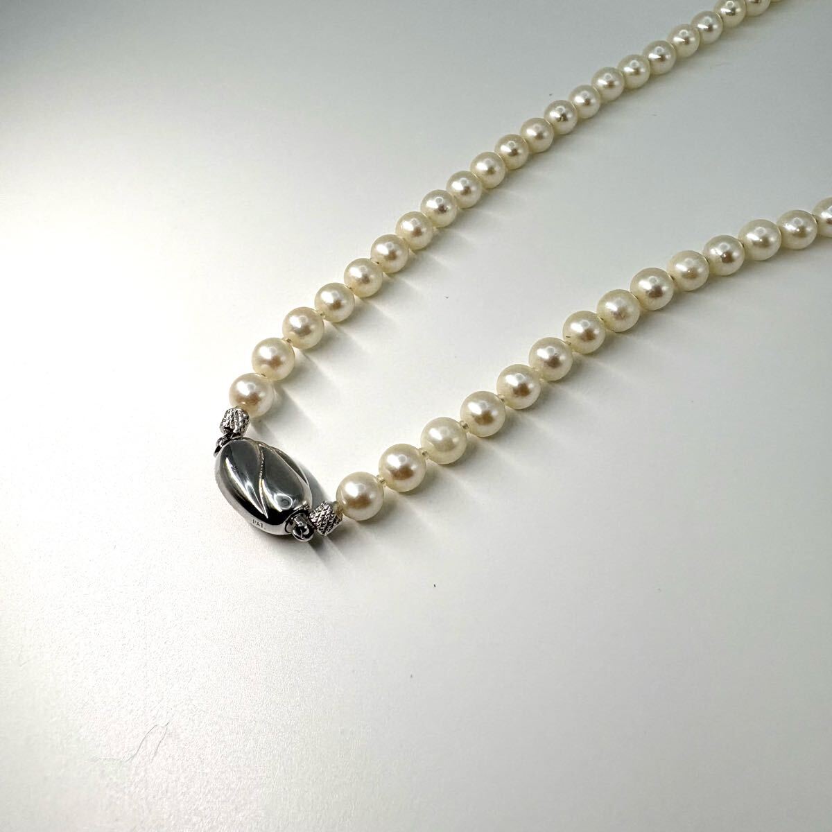 パールネックレス 本真珠 パール ネックレス ホワイト系 SILVER パールネックレス 本真珠 パール ネックレス ホワイト系 SILVER