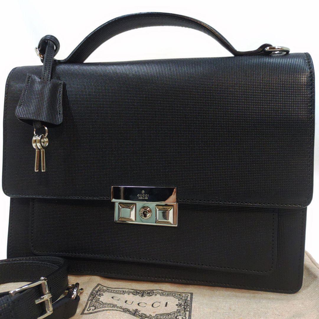 極美品】グッチ GUCCI ハンドバッグ 2way ショルダー メンズ 極美品】グッチ GUCCI ハンドバッグ 2way ショルダー メンズ