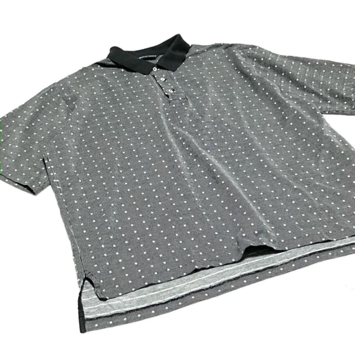 XXL POLO GOLF ポロゴルフ 総柄 モノグラム 半袖 ポロシャツ XXL POLO GOLF ポロゴルフ 総柄 モノグラム 半袖 ポロシャツ