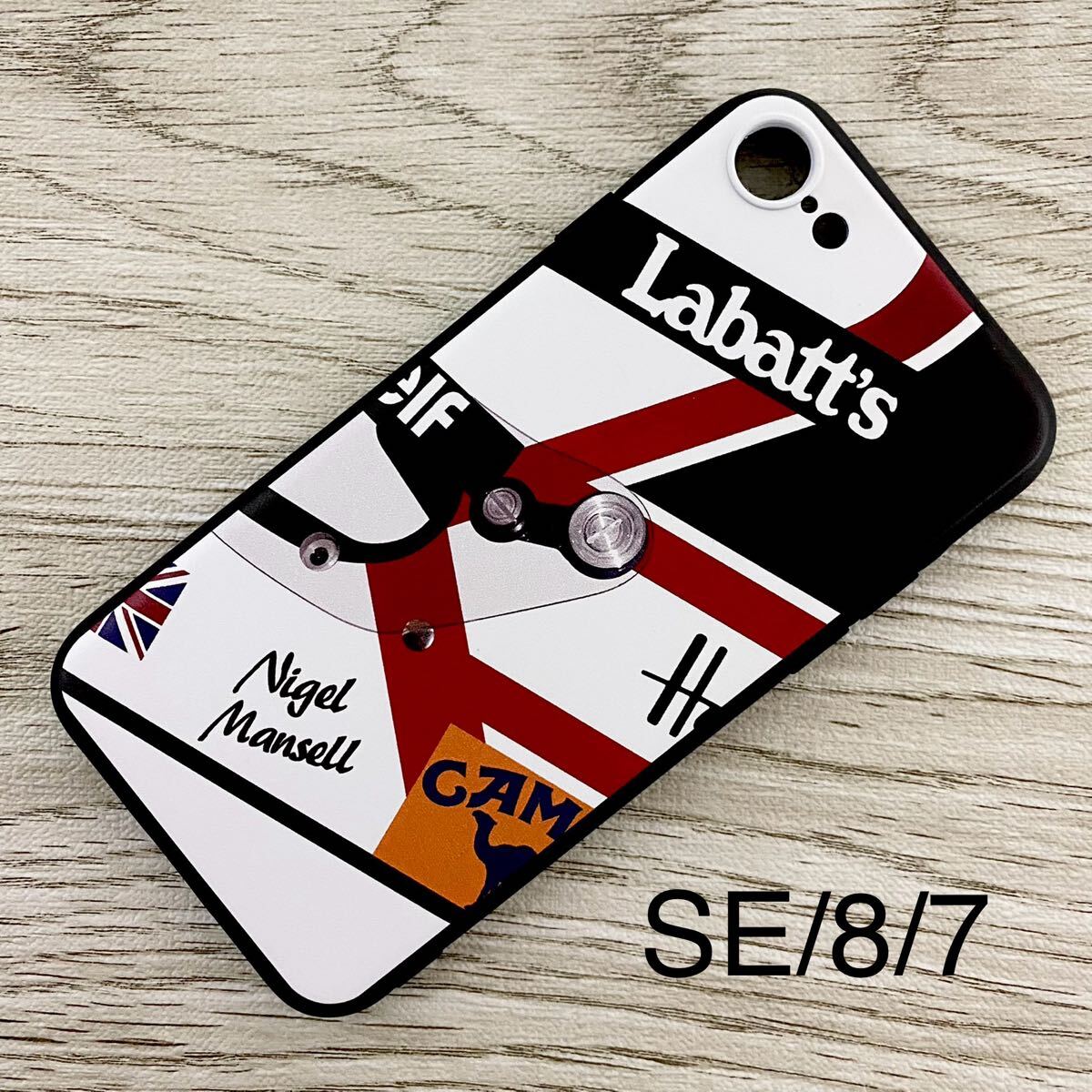 ナイジェル・マンセル ヘルメット デザイン iPhone 8 / 7 / SE ナイジェル・マンセル ヘルメット デザイン iPhone 8 / 7 / SE