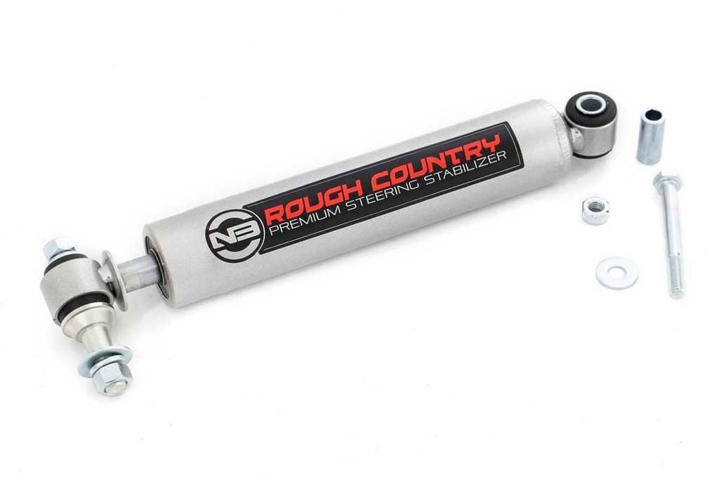 [ROUGH COUNTRY(ラフカントリー)正規(guī)品]N3 ステアリングスタビライザー ラングラー TJ シルバラード2500 シエラ2500/8731730