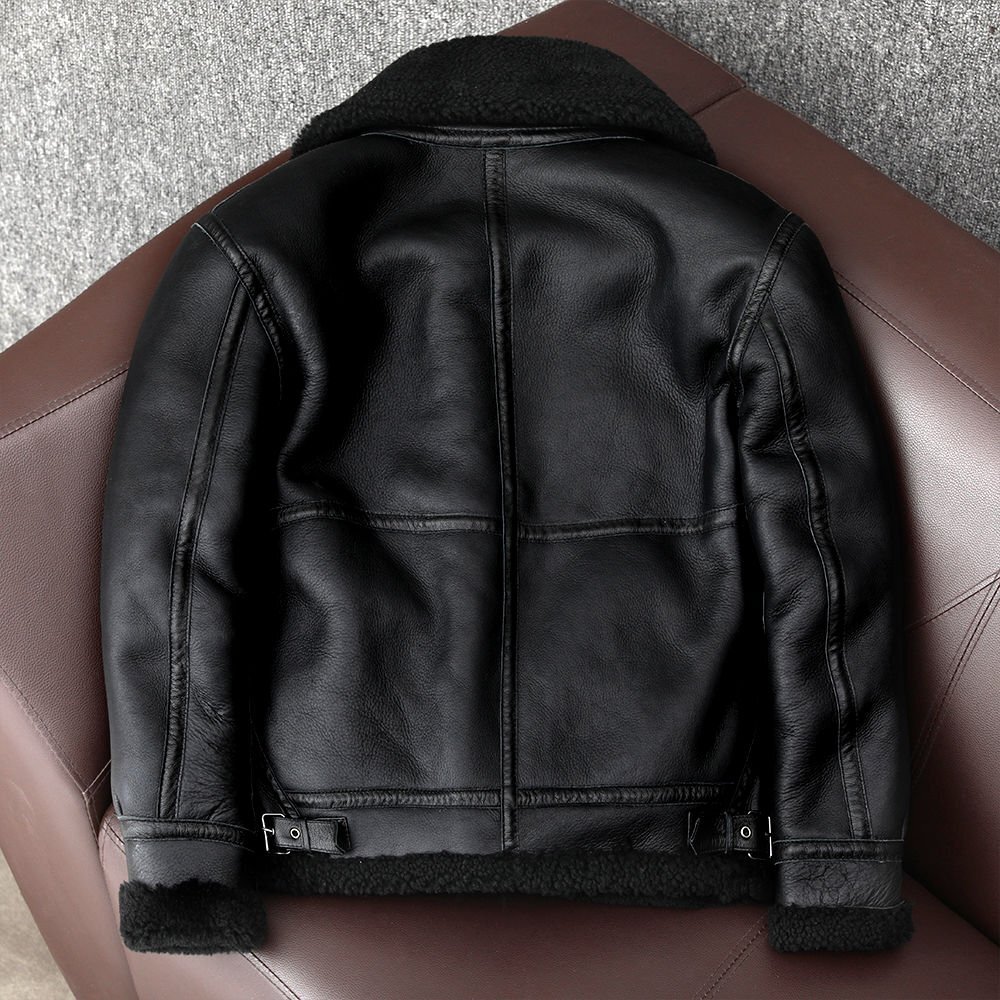 新品フライトジャケット ムートン コート 本革 防寒服 新品フライトジャケット ムートン コート 本革 防寒服